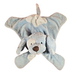 Baby Gund Blue Spunky Dog Comfy Security Blanket Plush Baby Lovey HuggyBuddy